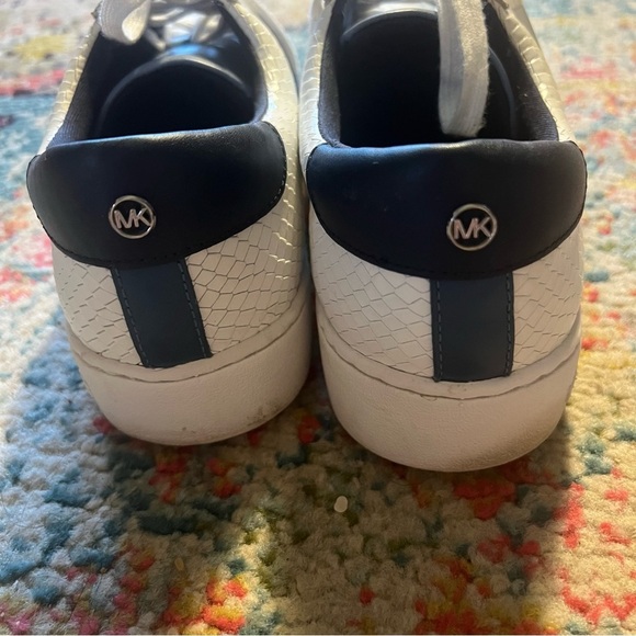 MICHAEL MICHAEL KORS Irving Stripe Snake-Embossed Leather Sneaker size 10 - Picture 5 of 8
